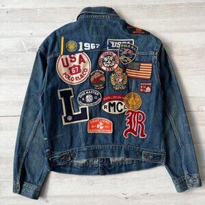 Polo Ralph Lauren vintage processing patch denim jacket
